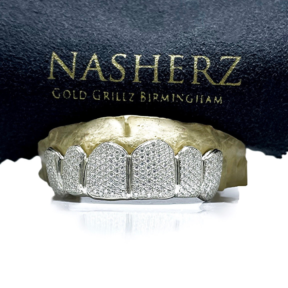 Gold diamond grillz on sale cheap