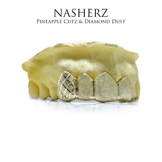 x1 piña cortada y x3 polvo de diamante