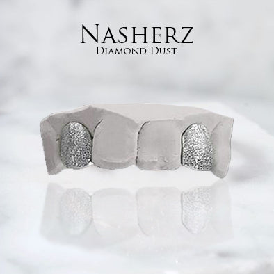 Diamond dust grillz deals white gold